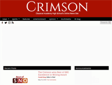 Tablet Screenshot of crimsonnews.org